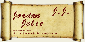 Jordan Jelić vizit kartica